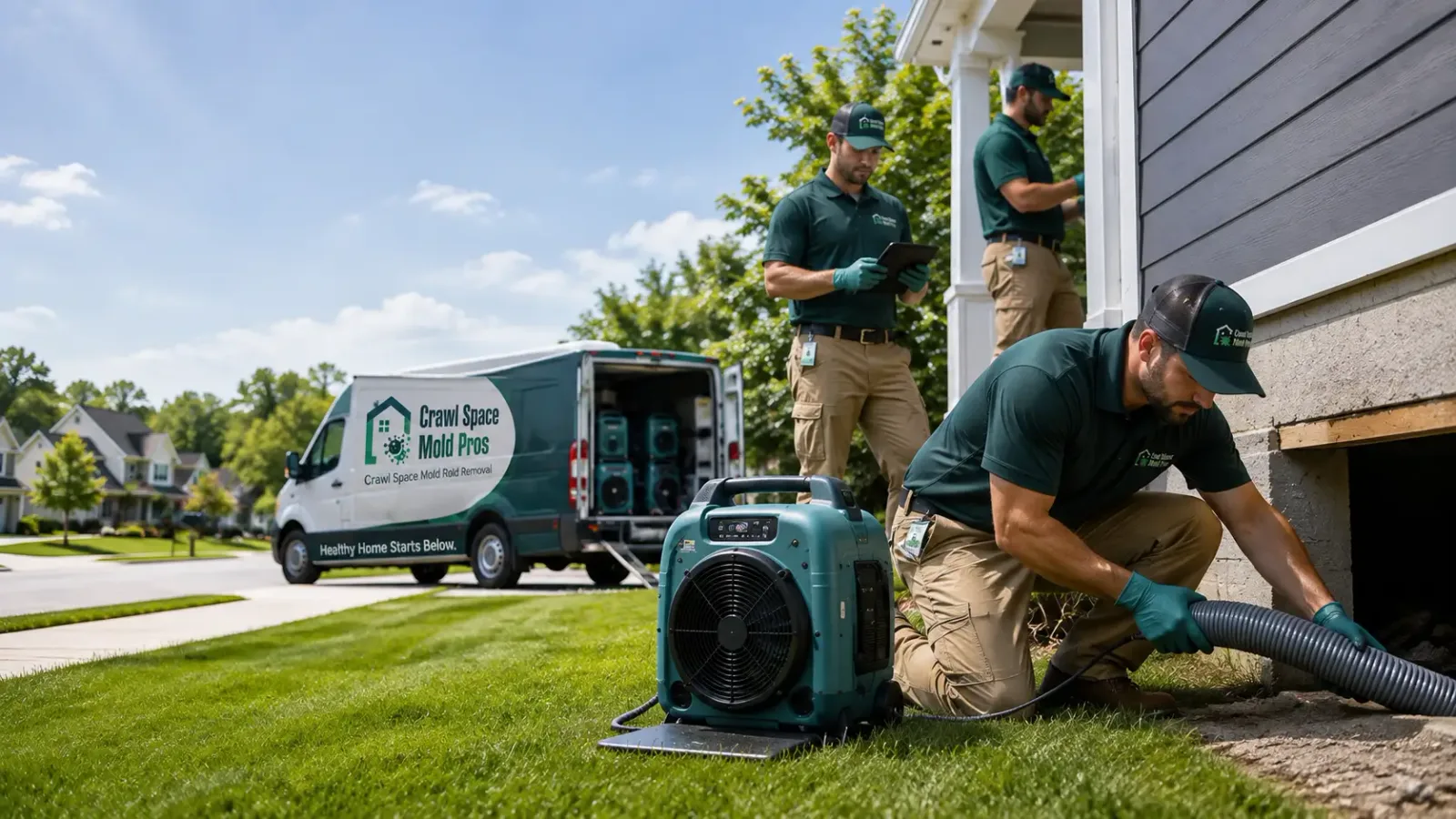 Crawl Space Mold Removal in Halliday, ND